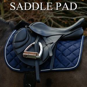 Ensemble de tapis de selle en laine pour l'équitation western, dressage équestre, sur mesure, tissu satiné, tapis de selle pour cheval avec doublure en polycoton - Product Image 5