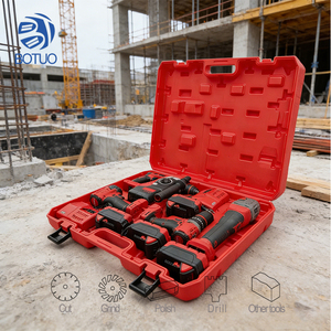 Profession elles 4-teiliges Lithium-Elektro werkzeugset Eck mühle Elektro bohrmaschine Elektro schlüssel bürsten los-Hohe Effizienz - Product Image 1