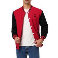 Chaqueta Letterman Fabricada en Pakistán, de Alta Calidad, Ligera, Diseño Personalizado, Cuello Alto, Ecológica, Superventas