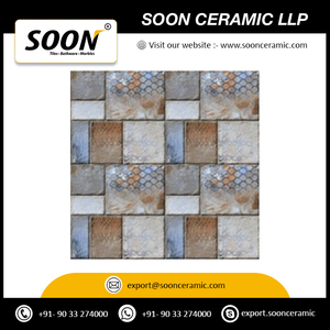 กระเบื้องพอร์ซเลนคุณภาพมาตรฐานสำหรับภายนอกอาคาร ขนาด 400x400 มม. (16x16 นิ้ว) สำหรับปูพื้นที่จอดรถ รุ่น Soon Ceramic ขนาด 400x400 มม. หนา 9/12 มม. - Product Image 2