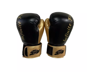 Guante de Boxeo Profesional de Piel Sintética de Alta Calidad 2022, Guante de Boxeo Negro Personalizado - Product Image 1