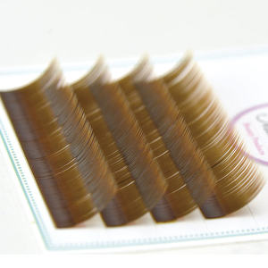 ขนตาปลอม BeauPro Classic J Curl ความหนา 0.07 ความยาว 11 มม. สีน้ำตาลเกาลัด เส้นใย PBT จากเกาหลี เพิ่มวอลลุ่ม - Product Image 1