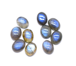 1.75cts หินลาบราดอไรต์ธรรมชาติ9x7มม. อัญมณีทรงวงรีสีฉูดฉาดสำหรับเครื่องประดับ - Product Image 2