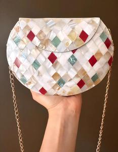Tas tote rotan tas anyaman bulat crossbody mewah pel untuk anak perempuan wanita tas tangan musim panas fashion terlaris wanita