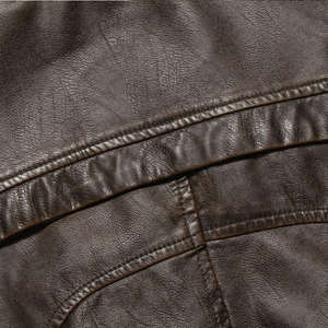 Mode en cuir pour hommes Couleurs personnalisées Veste d'hiver en cuir pour vêtements d'hiver Extérieur Respirant Séchage rapide Vestes en cuir de mode - Product Image 3