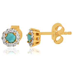 925 argent Sterling élégant fleur motif boucles d'oreilles bleu topaze classique bijoux fins femmes mariage anniversaire cadeau - Product Image 6