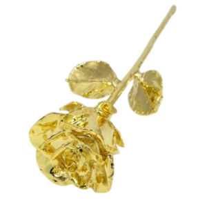 Venta caliente estilo europeo 24K chapado en oro completo rosas reales regalos del Día de San Valentín diseño maravilloso decorativo 24K oro rosa - Product Image 3