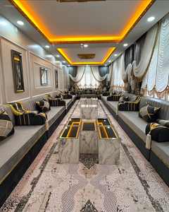 Asientos Orientales para el Suelo, Sofá Étnico, Sofá Árabe Majlis, Sofá Estilo Otomano, Conjunto Árabe Jalsa, Asientos Orientales de Lujo para el Suelo - Product Image 2