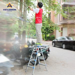 A-Shaped 2x3 Step <b>Aluminum</b> Folding <b>Ladder</b> EN131 Standard for Home Apartment Outdoor & Industrial Usage-Made in Vietnam - Product Image 5