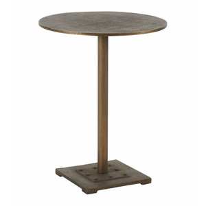 Table d'angle à dessus arrondi en métal moderne personnalisé Mobilier de jardin intérieur Table d'appoint commerciale en métal - Product Image 2