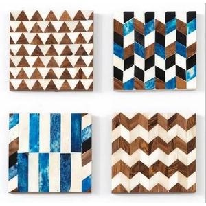 ถาดรองแก้วไม้เรซินทรงสี่เหลี่ยมสไตล์ญี่ปุ่นสำหรับดื่มกาแฟในสำนักงาน - Product Image 3