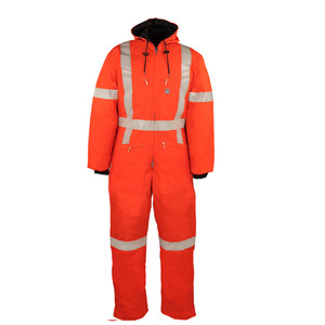 ชุดคลุมเป็ดหุ้มฉนวนกันความร้อนรุ่น high Class 3 Hi VIS X-Back สีส้มเย็น - Product Image 1