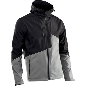 2024 Best Quality <b>Men's</b> Softshell <b>Jackets</b> Breathable Windproof High Street Style Long Length Hooded Collar Winter OEM Service - Product Image 3