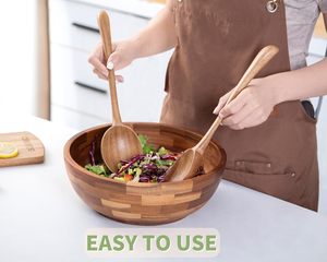 Cuillère en bois faite à la main de qualité supérieure pour l'alimentation des bébés et des enfants Outil de cuisine écologique naturel sûr et non toxique - Product Image 5