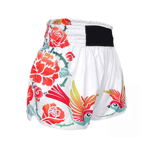 กางเกงขาสั้นสำหรับผู้ชายกางเกงมวยไทยขาสั้นพิมพ์ลายซับลิเมชันตามสั่งกางเกง100% โพลีเอสเตอร์สำหรับใส่ต่อสู้ - Product Image 1