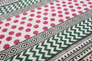 Alfombrillas de algodón de tela Natural 100% de último diseño hechas a mano indias para hoteles, vestíbulo, habitación de casa, alfombra Dhurrie, alfombrilla comprar en línea - Product Image 3