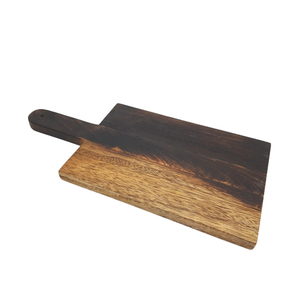 Planche à découper rectangulaire en bois de mangue, planche de service de couleur blanche pour les hôtels, les restaurants et les fournitures de mariage - Product Image 5