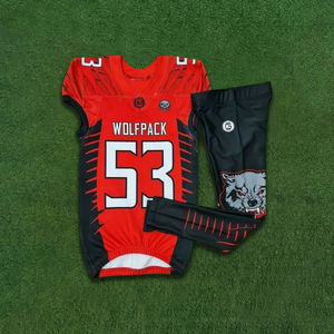 Uniforme de football américain personnalisable pour enfants, respirant, grande taille, fabriqué au Pakistan en utilisant la technique de sublimation - Product Image 3