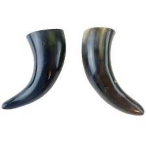 Corne à boire naturelle Viking de haute qualité polie écologique en corne de buffle Design animal - Product Image 1