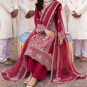 Premium Ladies Embroidered Suit Traditional Fashion Set for Wholesale Handcrafted Women Embroidery Suit - Product Image 6