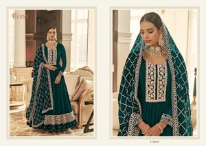 Robe longue de créateur indien, broderie Georgette Anarkali, Salwar Kameez pour fête de mariage, vente en gros de robe Salwar, nouvelle collection - Product Image 2