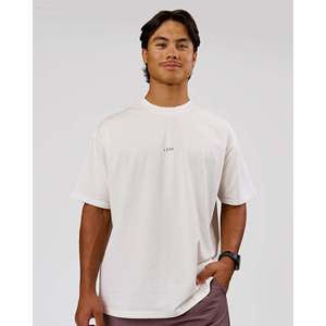 Camiseta Oversize Unisex Run Club, Color Blanco Hueso, 240 GSM, Algodón, Bordado en Tela - Product Image 4
