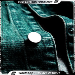 Veste en jean pour homme à col montant, hiver 2025, abricot pour beige japonais, réversible, écologique - Product Image 4