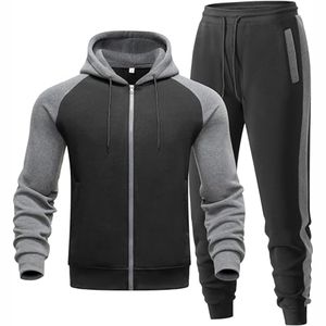 Kandari Sports Supply Sweat-shirt à capuche de qualité supérieure et pantalon de survêtement de gymnastique Ensemble de survêtements deux pièces pour hommes - Product Image 6