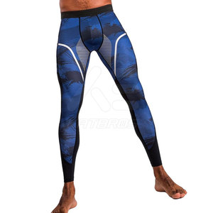 Pantalones de Compresión Largos para Hombre, Cintura Media, Elásticos, Transpirables, de Secado Rápido, Spandex, Poliéster - Product Image 4
