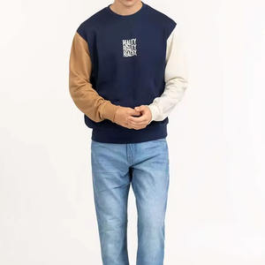 Sweat-shirt à capuche en coton épais à manches longues et col rond avec motif imprimé, personnalisable, motif vierge, personnalisé grande taille pour hommes - Product Image 2