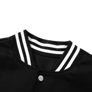 Veste matelassée de baseball en cuir et laine Letterman brodés avec logo personnalisé pour hommes - Product Image 4