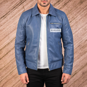 Gama exclusiva de chaqueta de cuero genuino de moda al por mayor de calidad superior para hombres - Product Image 2