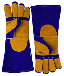 Gants de sécurité en cuir de vache fendu de qualité supérieure anti-dérapant résistant à la chaleur ignifuge anti-coupure anti-impact pour les travaux de soudage MIG Tig - Product Image 4