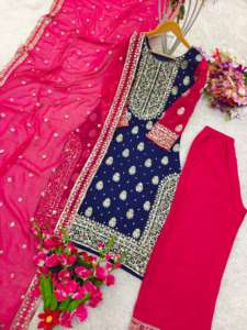 Salwar Kameez robe pour femmes et filles, dernière robe de créateur indien pakistanais pour fête de mariage, vente en gros à prix réduit, boutique d'exportation Varni - Product Image 4