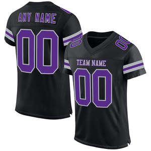 Camiseta de fútbol americano juvenil para equipo escolar uniforme de Club personalizado listo para juego de entrenamiento característica transpirable para la práctica - Product Image 5