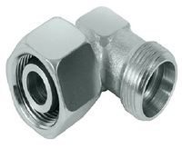 Adaptor Hidrolik Sambungan Transisi Pria BSPP Siku Mur Putar Kualitas Tinggi dengan Fitting Hidrolik Siku Mur Putar