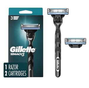 มีดโกนหนวดแบบใช้แล้วทิ้งสำหรับผู้ชาย ขายส่ง พร้อมด้ามจับ 1 อัน + ใบมีดสแตนเลส 3 ใบ ใบมีดสามชั้น คมกริบ เป็นมิตรกับสิ่งแวดล้อม - Product Image 6