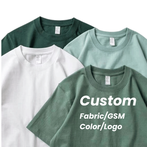 T-shirt unisexe 100% coton personnalisé sérigraphie 3D t-shirt uni surdimensionné pour hommes t-shirt unisexe vierge de haute qualité pour femmes vente en gros - Product Image 1