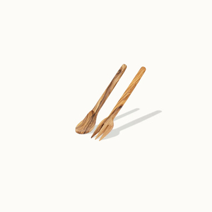 Juego de Cubiertos de madera en stock listo, su logotipo impreso, cubiertos de madera, juego de tenedor y cuchara para suministros de utensilios de cocina, juego de cubiertos reutilizables - Product Image 1