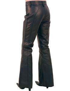 Pantalon en cuir pour homme, cuir véritable, coupe ajustée élégante, style motard, vêtement tendance, durable, doux, extensible, de haute qualité, respirant - Product Image 5