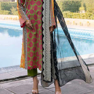 Nuevo estilo, vestido de mujer de la mejor calidad para ropa informal, último diseño 2024 para mujer, Shalwar Kameez con servicio OEM de Color personalizado - Product Image 6