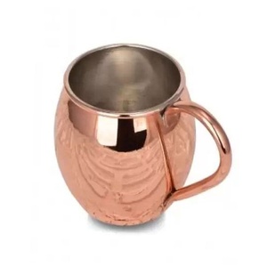 Taza de Moscow Mule de cobre turco, aspecto antiguo, vidrio, 500 ml, Color cobre - Product Image 2