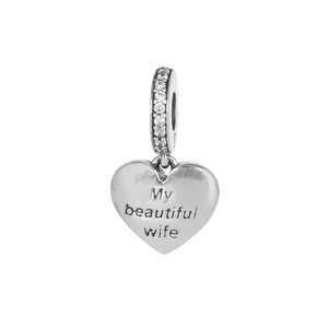 Haute qualité plaqué or jaune 925 argent sterling charme coeur pendentif accessoire en gros prêt stock pas cher prix - Product Image 6