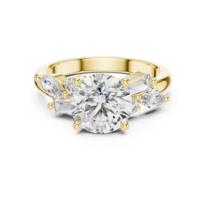 TRENDY LUXURY 2CT LAB GROWN DIAMOND CUT <b>RING</b> <b>SET</b> 18KT ROSE <b>GOLD</b> RHODIUM PLATED 0.6CT SIDE STONE THIRD-PARTY APPRAISAL ENGAGEMENT - Product Image 6