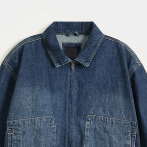 Customizable 100% Cotton Denim <b>Trucker</b> <b>Jacket</b> for <b>Men</b> Single Breasted Winter OEM Wholesale <b>Men's</b> <b>Jackets</b> Manufacturer - Product Image 2