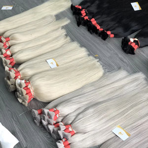Super Double Bulk 100% Virgin Extensiones de cabello vietnamita Productos más vendidos 100g Minh Khang Premium Hair Made in Vietnam - Product Image 1