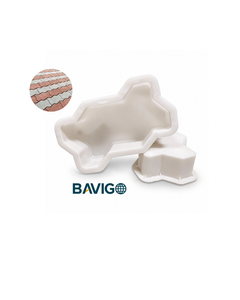 Molde de Plástico PP para Adoquines de Hormigón con Textura Rugosa en Zigzag - Product Image 1