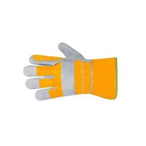 Guantes de trabajo hechos de cuero antideslizante de alta calidad Color sólido Mano de seguridad resistente Guantes de trabajo de precio barato - Product Image 5