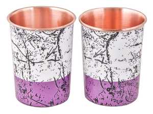 Verre de cuivre imprimé gravé de haute qualité avec finition d'œuvres d'art tribales ethniques pour le but de cadeau de retour au prix de gros - Product Image 4