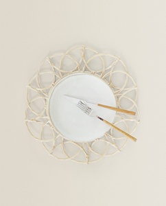 Mantel Individual de Ratán de Bambú Tejido a Mano, Ecológico, Estilo Vintage Bohemio, Diseño Personalizado para Decoración del Hogar - Product Image 2